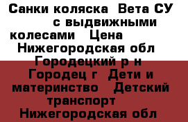 Санки-коляска “Вета СУ - 11“ с выдвижными колесами › Цена ­ 1 800 - Нижегородская обл., Городецкий р-н, Городец г. Дети и материнство » Детский транспорт   . Нижегородская обл.